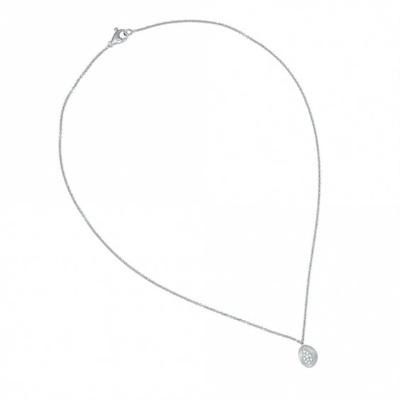 Necklace Marco Bicego Woman Confetti Isola in Gold Diamante 0.08 Ct CB1166-B - CB1166-B